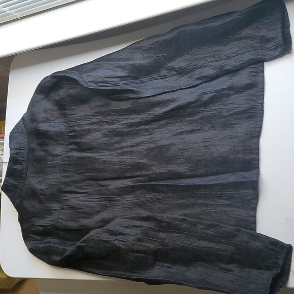 Croft & Barrow jacket womens size large BLACK button down black womens - Picture 8 of 14